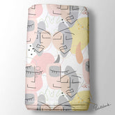 Abstract Faces Digital Printed Fabric Material For Cord Sets Wholesale